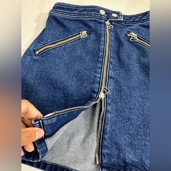 Rag and bone marcy racer denim mini skirt size 25 - Picture 5 of 12